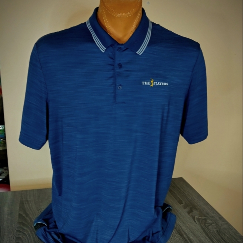 Adidas Mens 2XL Navy The Players Ultimate 365 Golf Polo excellent condition